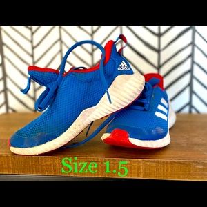 Blue adidas barely worn size 1